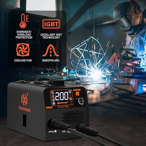 200A MIG Welder 3 in 1 Gasless MIG/Lift TIG/Stick Welding Machine Portable IGBT Inverter E406493