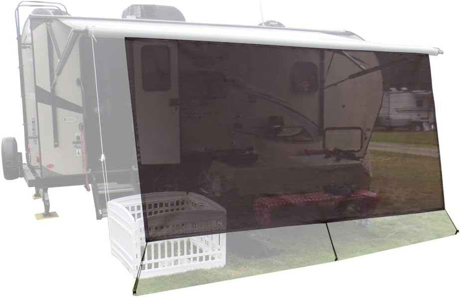 10'X20'3'' Black Mesh Sunshade Screen T1828