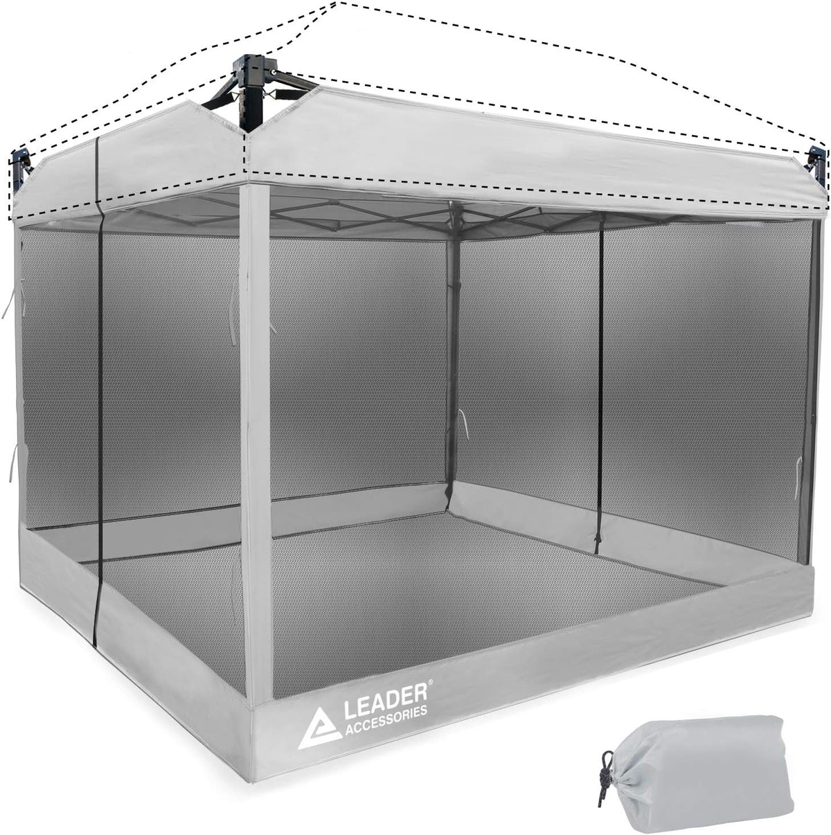Mesh Screen Zippered Wall Panels for 10' x 10' Canopy V84992