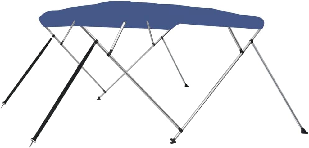4 Bow Bimini Top Blue Canvas Boat Canopy Z68393