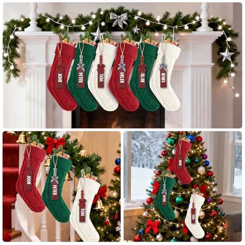 18Inch Cable Knitted Christmas Stockings J81585