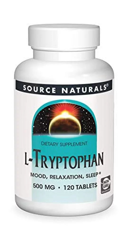 L-Tryptophan 500 mg Amino Acid Supplement 120 Tablets F4198
