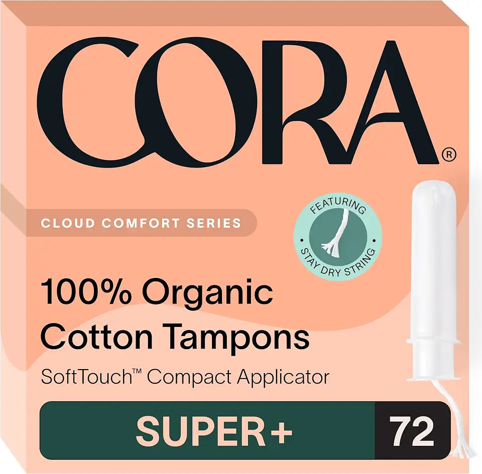 Super Plus Organic Cotton Applicator Tampons E8958