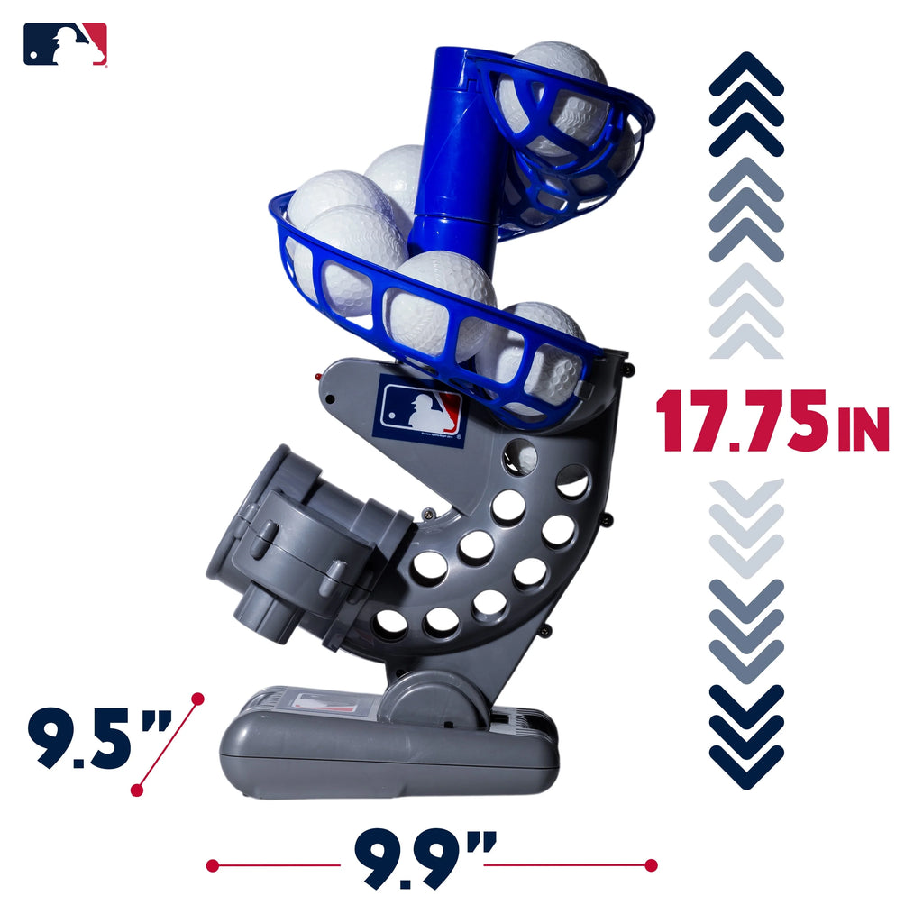 Kids Baseball Pitching Machine Height Adjustable 6 Plastic Balls Z10920
