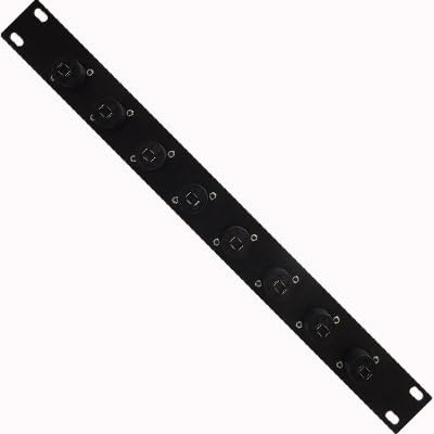 Two 8 Channel Speakon Compatible Rack Case Panel Mount 1 RU Space Unit X4241
