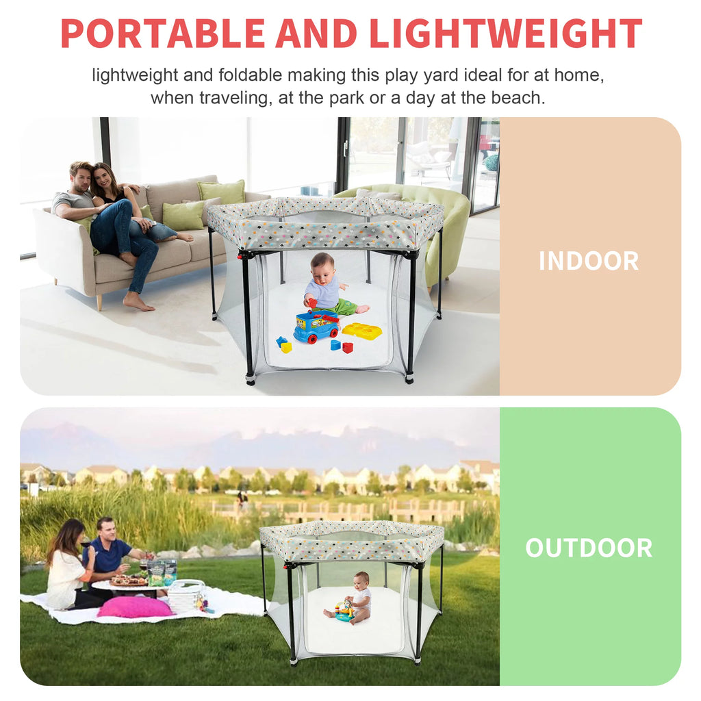 Portable Playard with Zipper Door Y111733