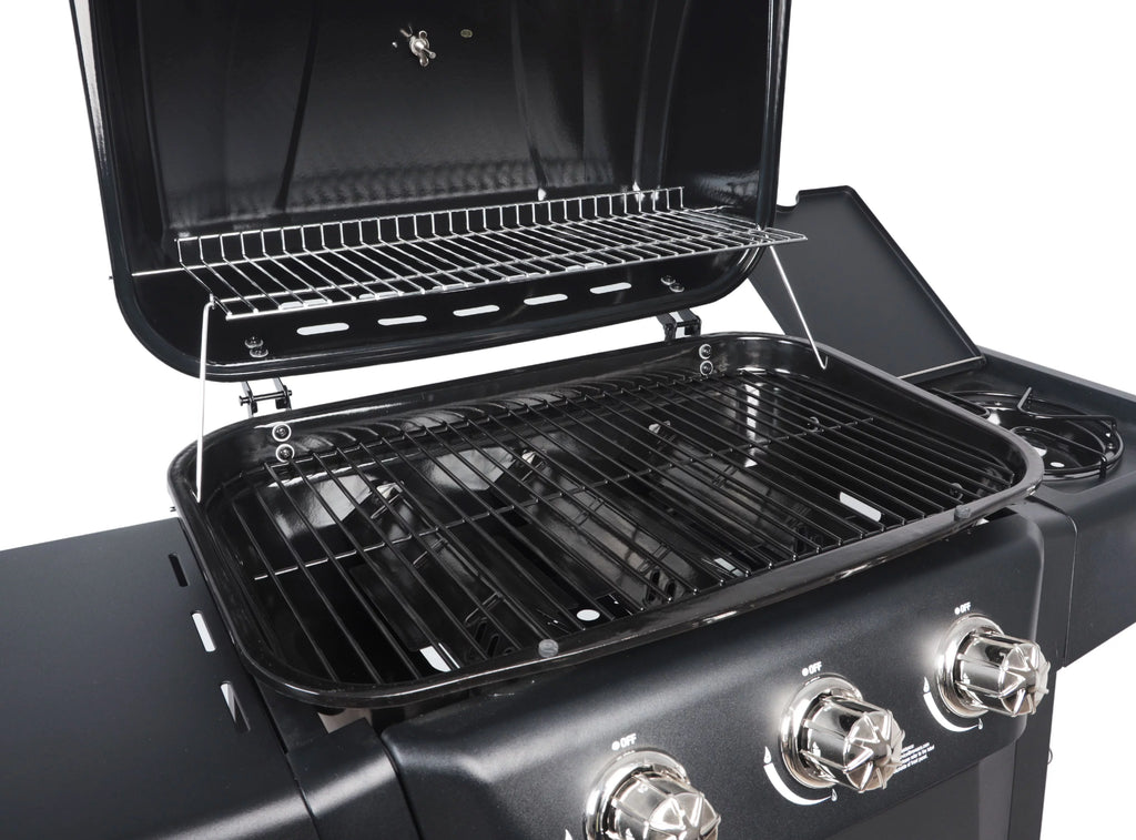 4 Burner Propane Gas Grill with Side Burner H607