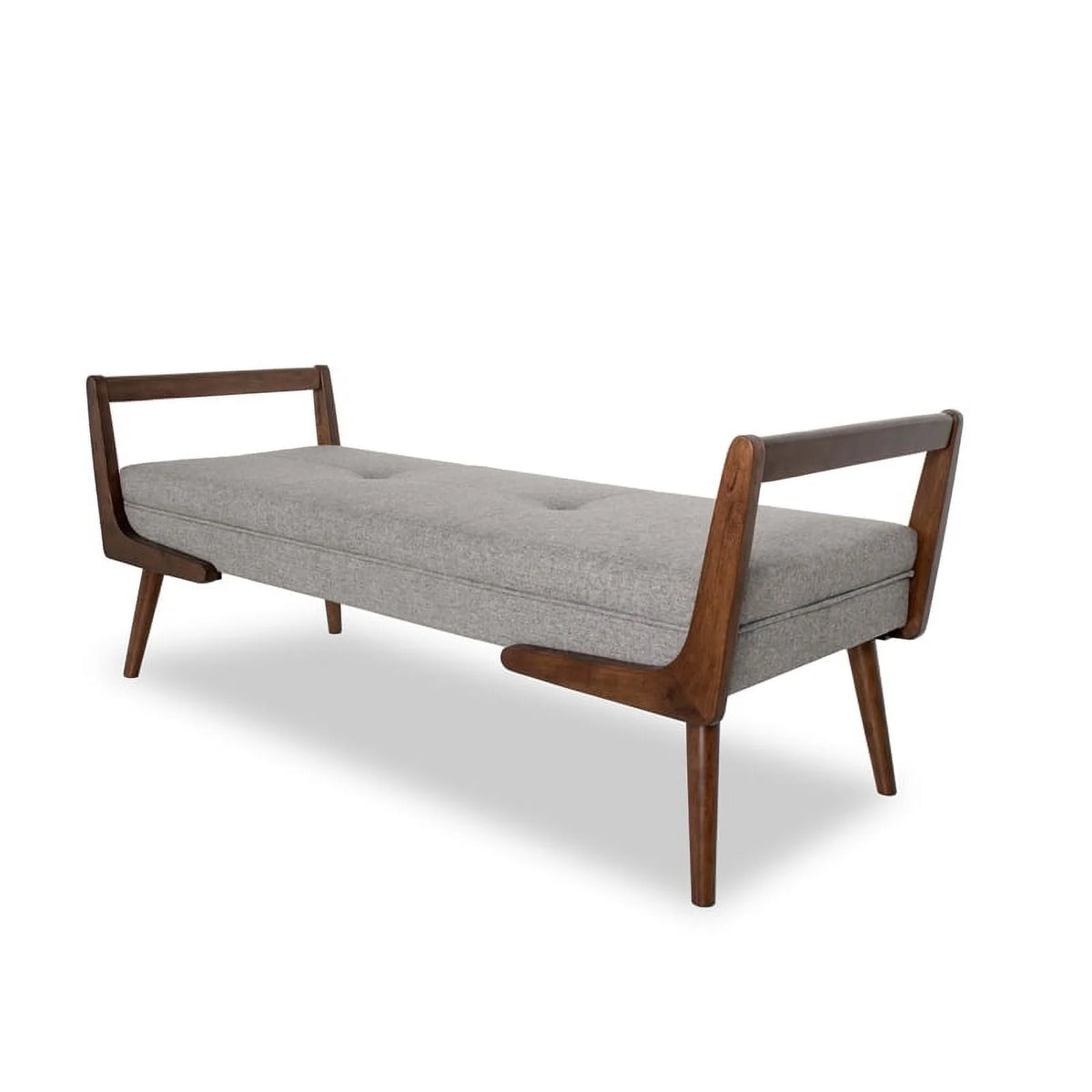 2 Piece Poppy Bench Set in Gray and Brown Q810
