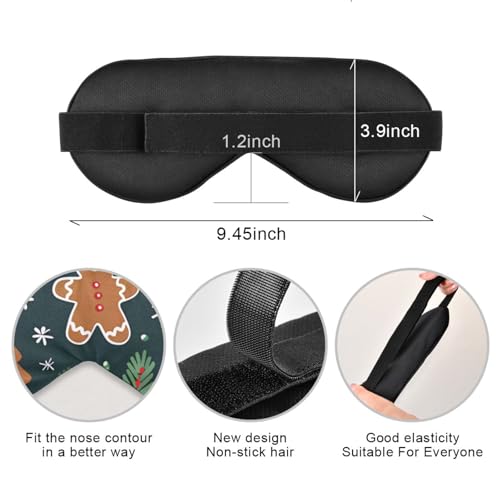 Christmas Tree Cookies Snowflakes Sleep Mask M9852