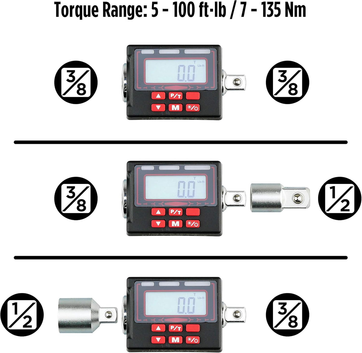 3/8-Inch Digital Torque Adapter I952