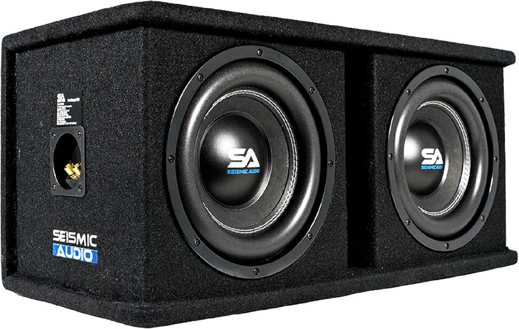 Dual 12 Inch 2400 Watt Car Audio Subwoofer Box Enclosure N665