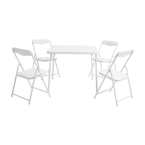 Kids 3-Piece Folding Square Table and Chairs Set N123