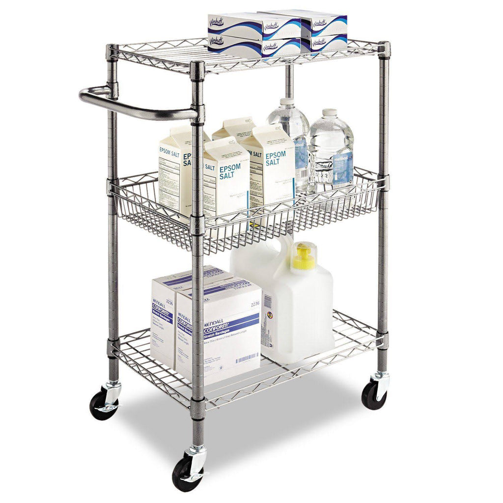 3-Tier Wire Rolling Cart O71820