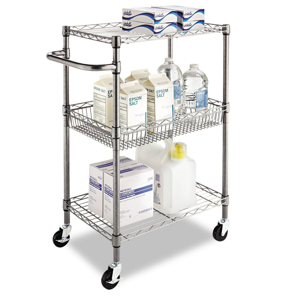 3-Tier Wire Rolling Cart O71820