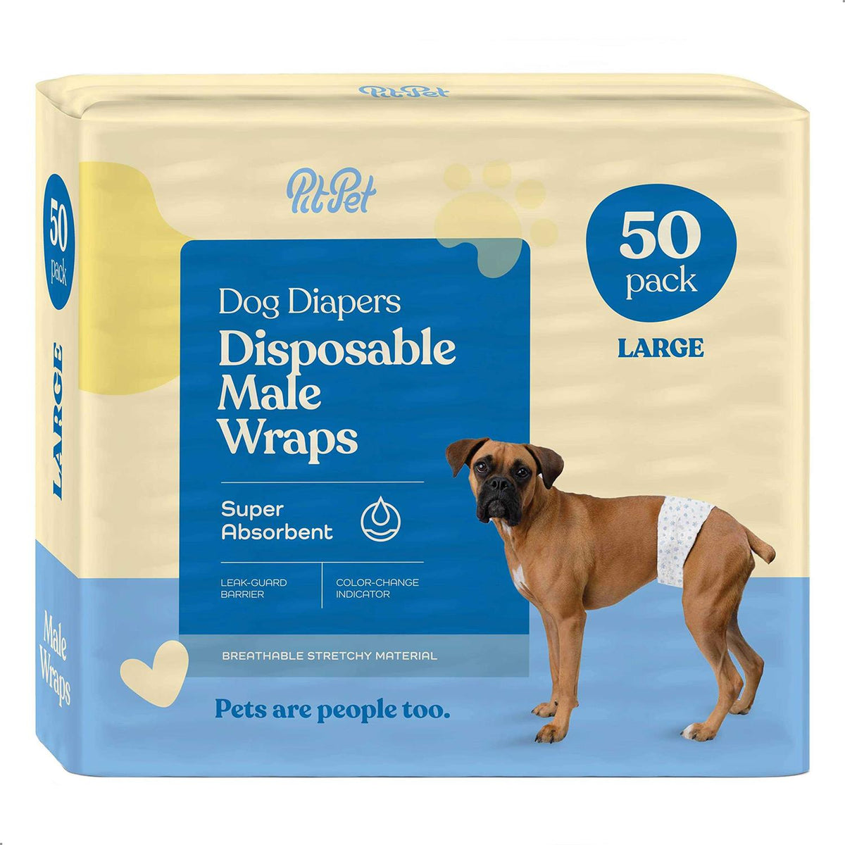 Male Dog Diapers 30-Pack Super Absorbent Disposable O268705