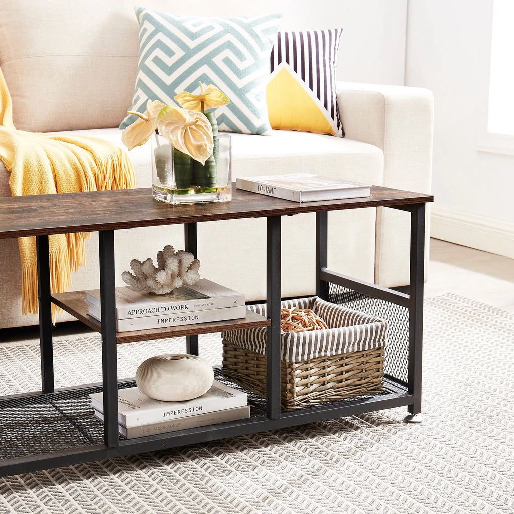 Black 3 Piece Coffee Table and End Table Set O747819