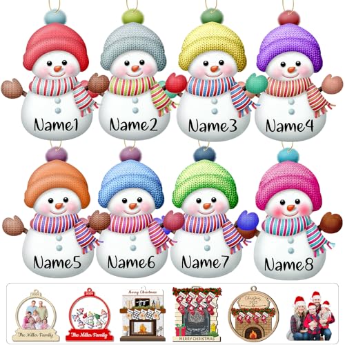 Wooden Christmas Ornament with Name Picture Y861