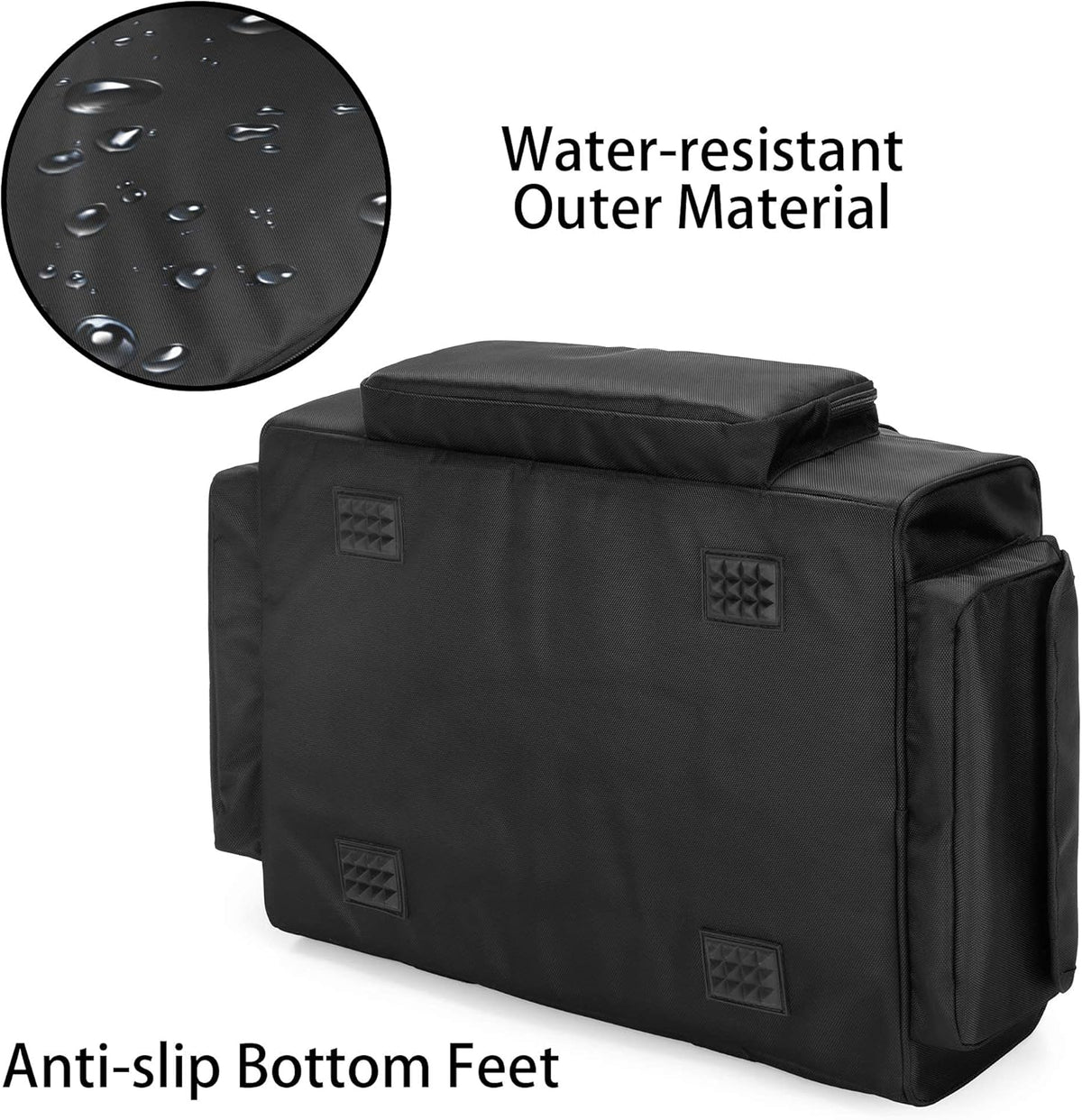 Black Underseat Truck Storage Organizer with Detachable Divider G38846