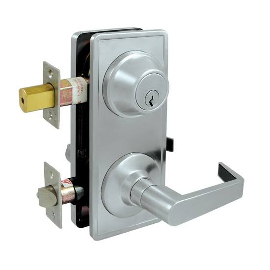 Brushed Chrome Interconnected Lock with Lever K5640