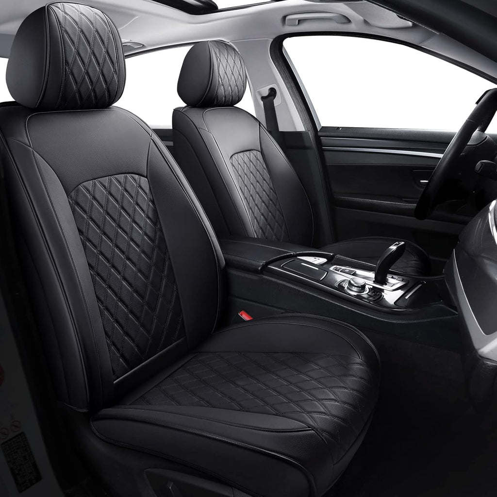 5 Car Seat Covers Full Set Waterproof Faux Leatherette R7430