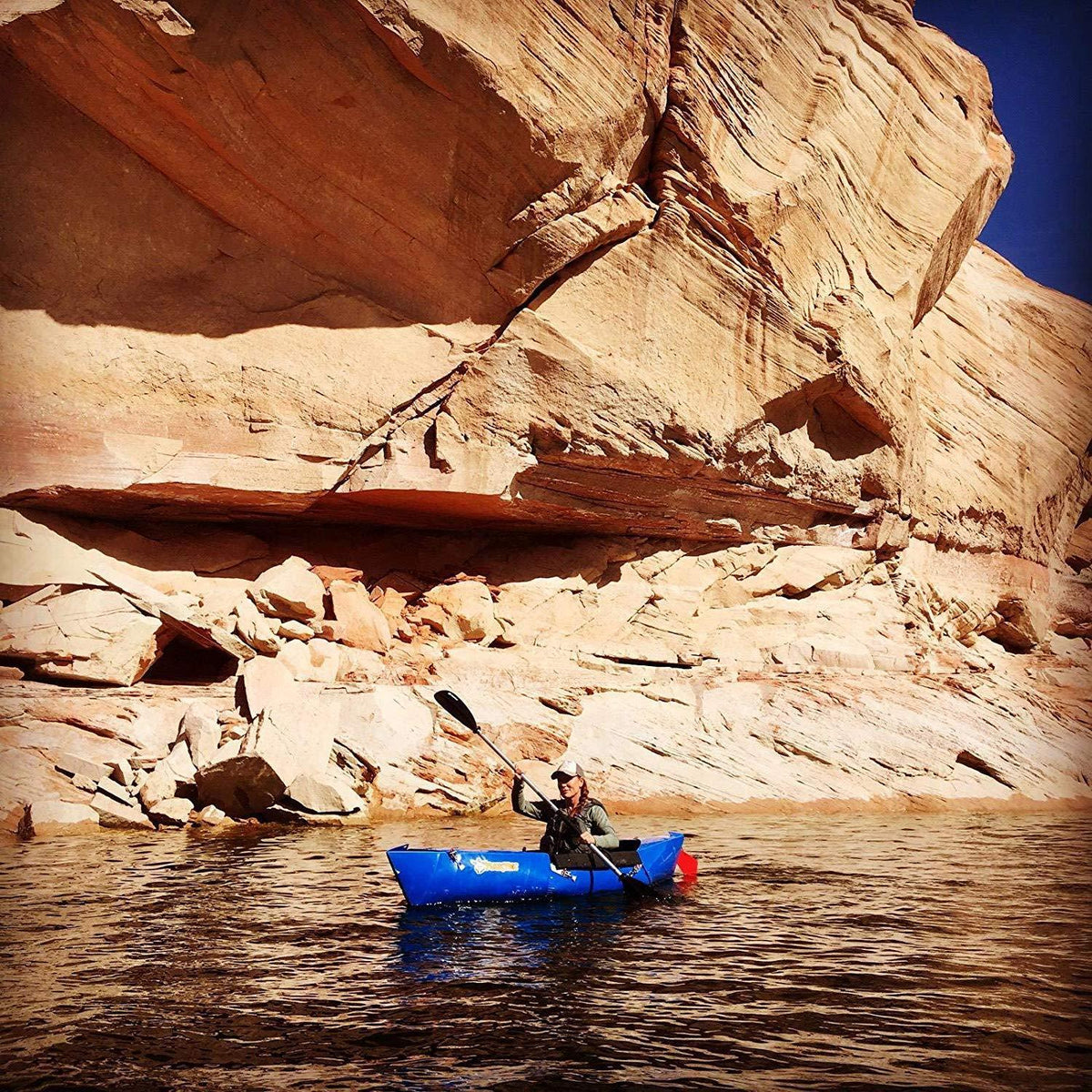 10 Ft Foldable Kayak Dark Yellow V6796