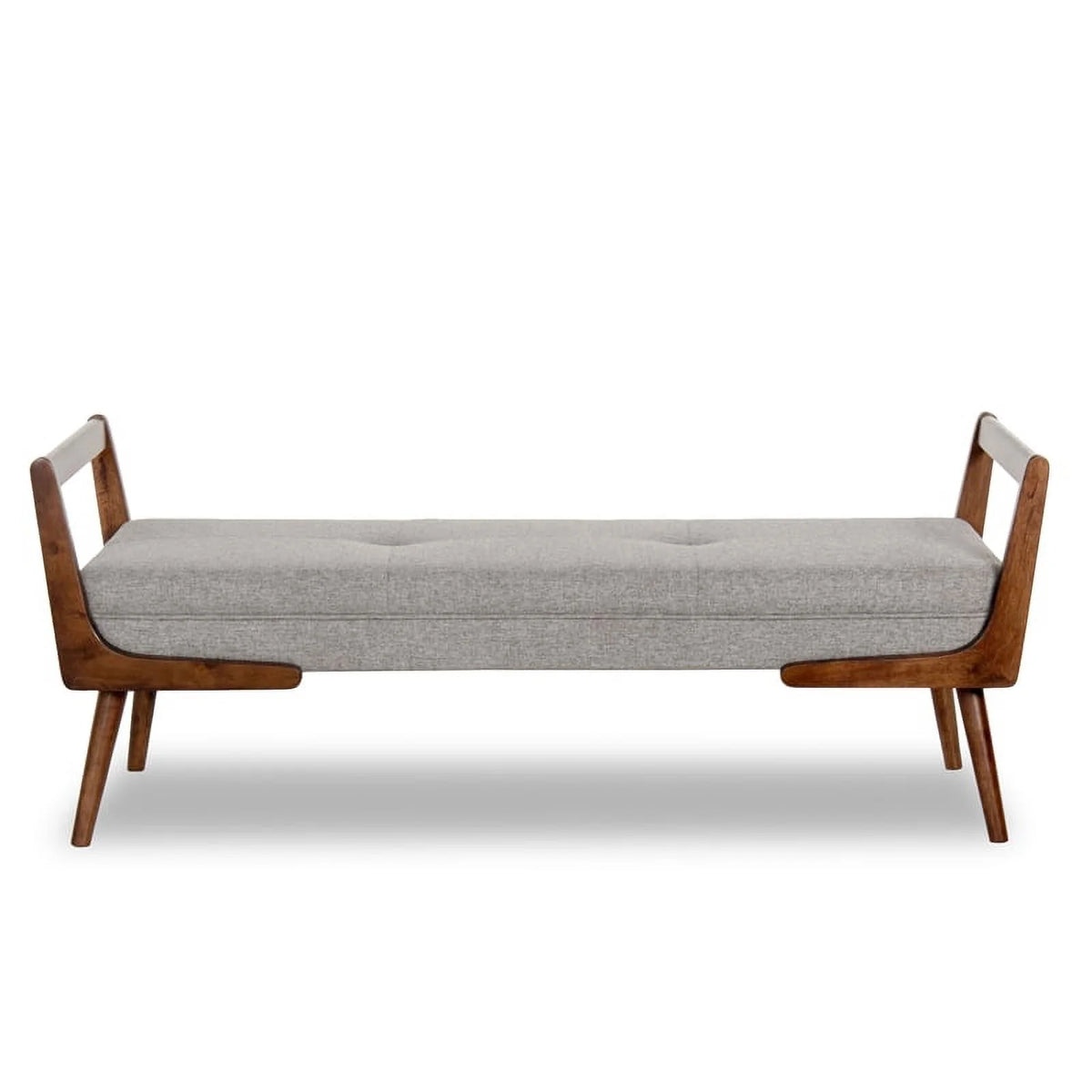 2 Piece Poppy Bench Set in Gray and Brown Q810