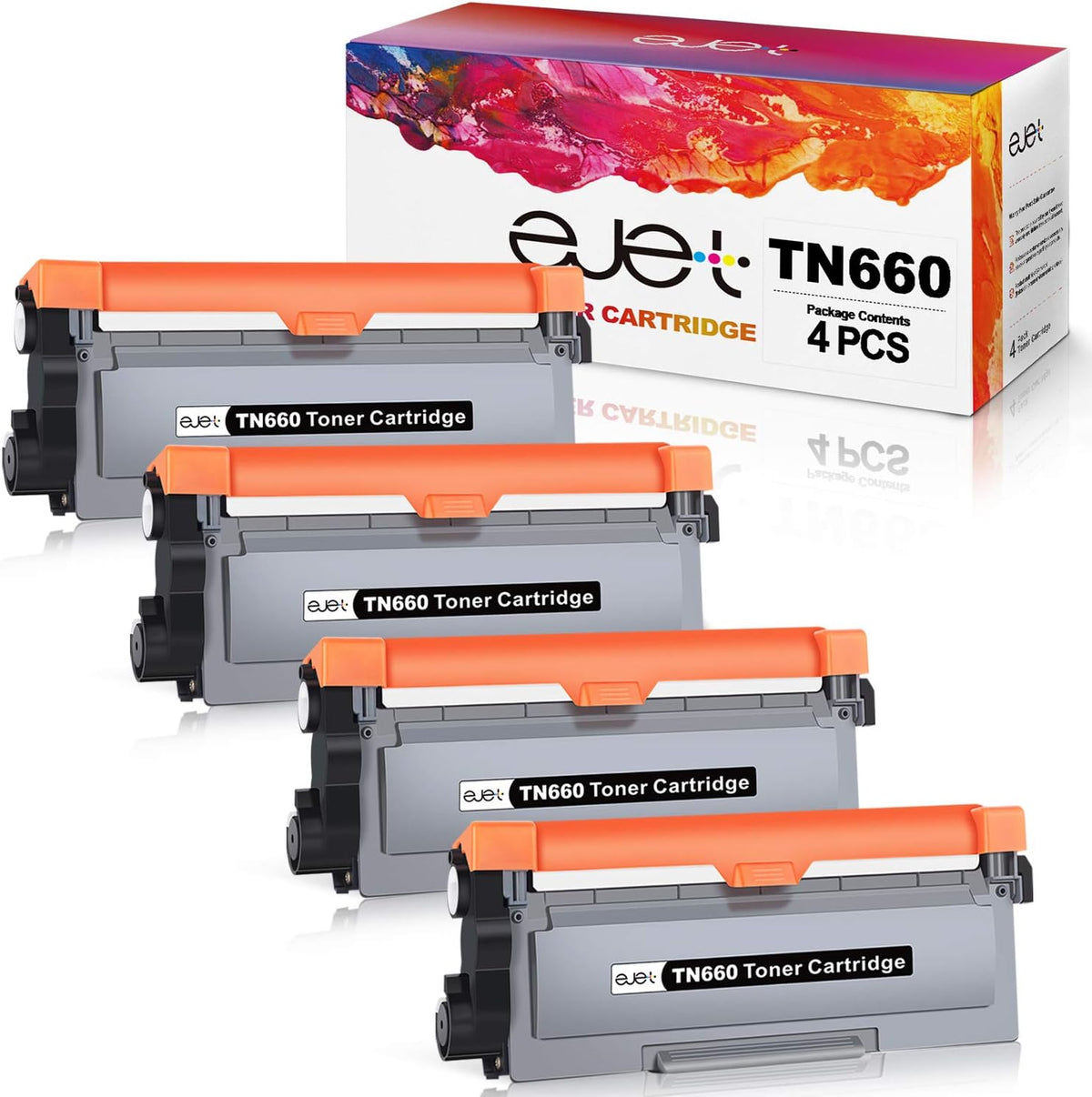 4 Black TN660 Toner Cartridge G235931
