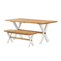 72 in. Dining Table with Bench Set of 2 A72663