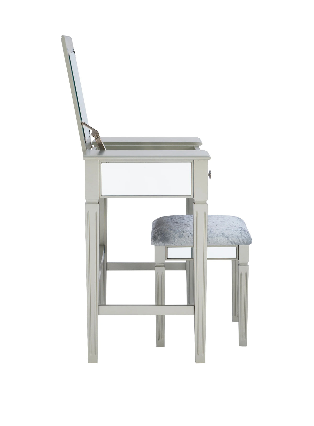 2-Piece Vanity Set with Flip-Top Mirror and Bench P4879