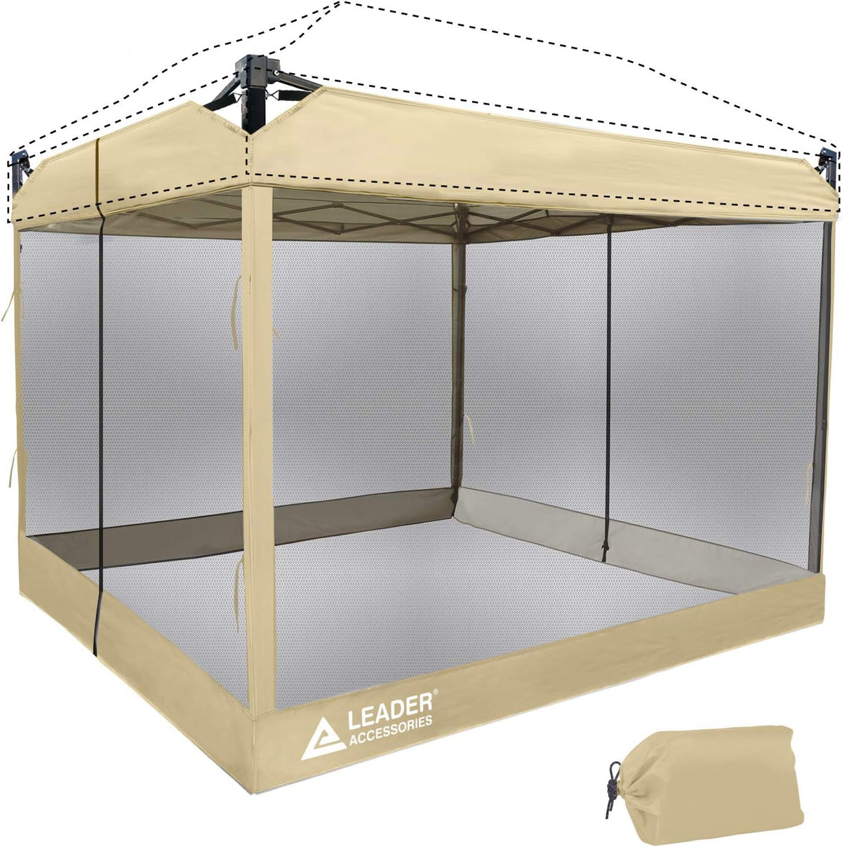 Mesh Screen Zippered Wall Panels for 10' x 10' Canopy V84992