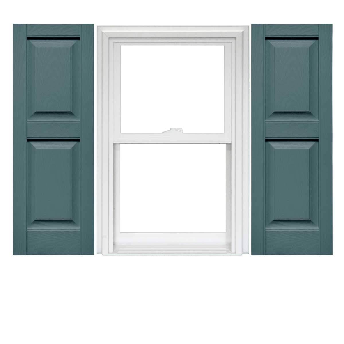 Raised Panel Vinyl Shutters 1 Pair 14.75 x 55 J514