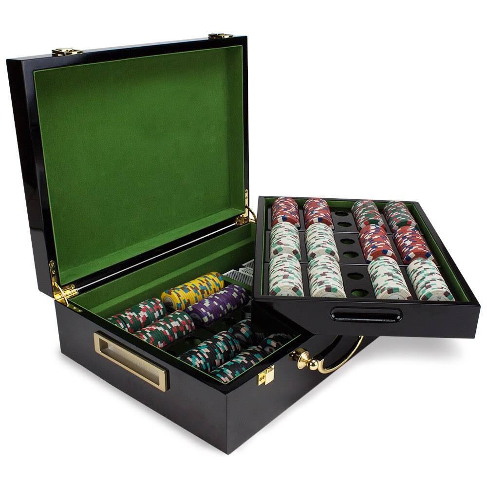 500ct Chip Set in Wood Case M5569