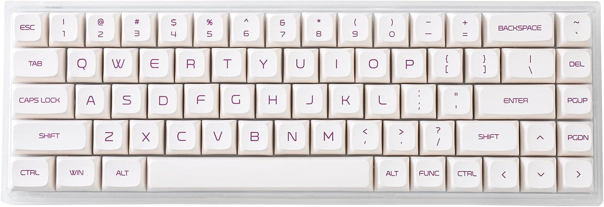 Hot Swappable Mechanical Keyboard 68-Key Translucent ABS RGB Backlit J108480