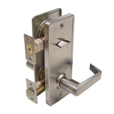 Brushed Chrome Interconnected Lock with Lever K5640