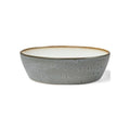 Stoneware Bowl Plate Deep 18cm Grey Cream P56135
