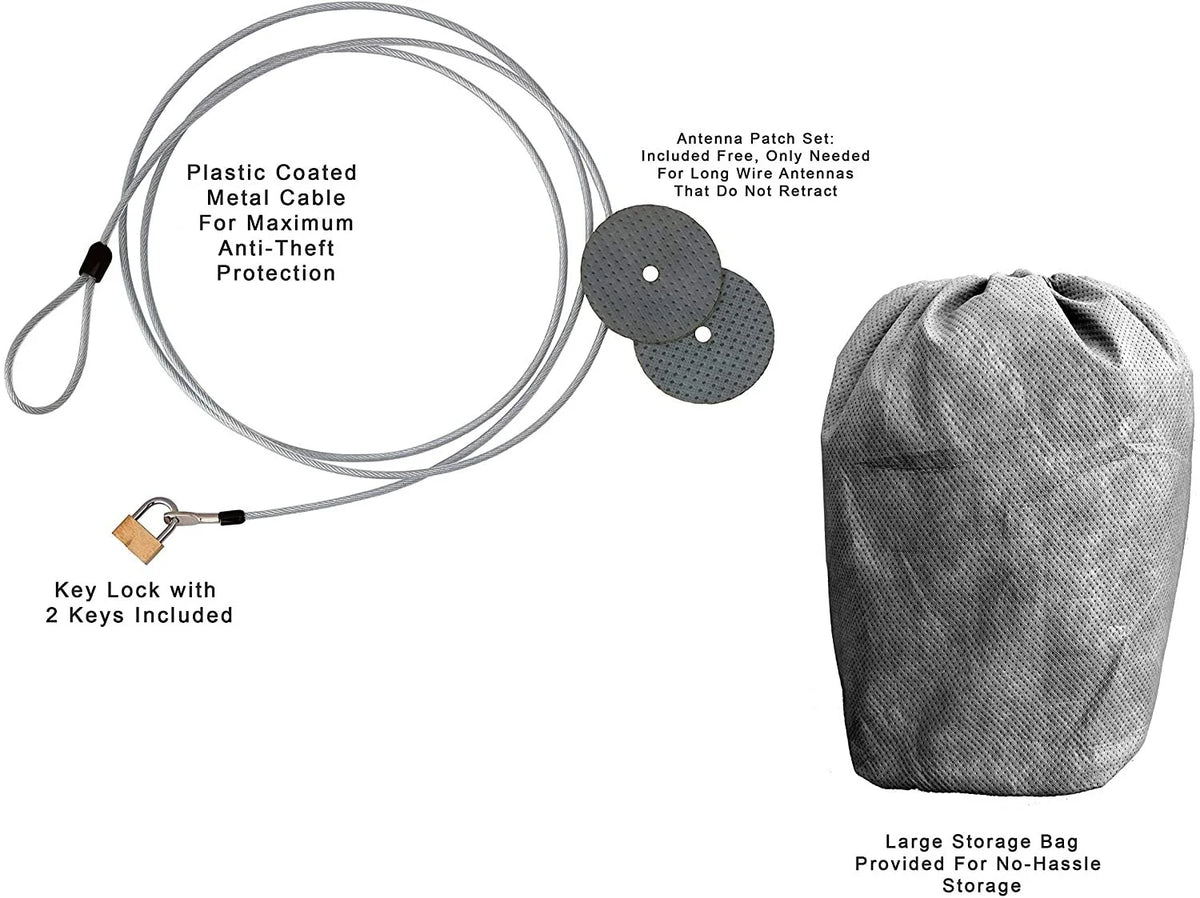 SUV Cover with Fleece Lining, Anti-Theft Cable Lock, Storage Bag & Wind Straps Q443028
