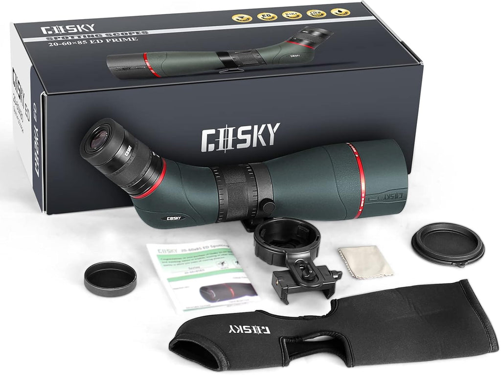 20-60x85mm ED Spotting Scope with Smartphone Adapter A8292