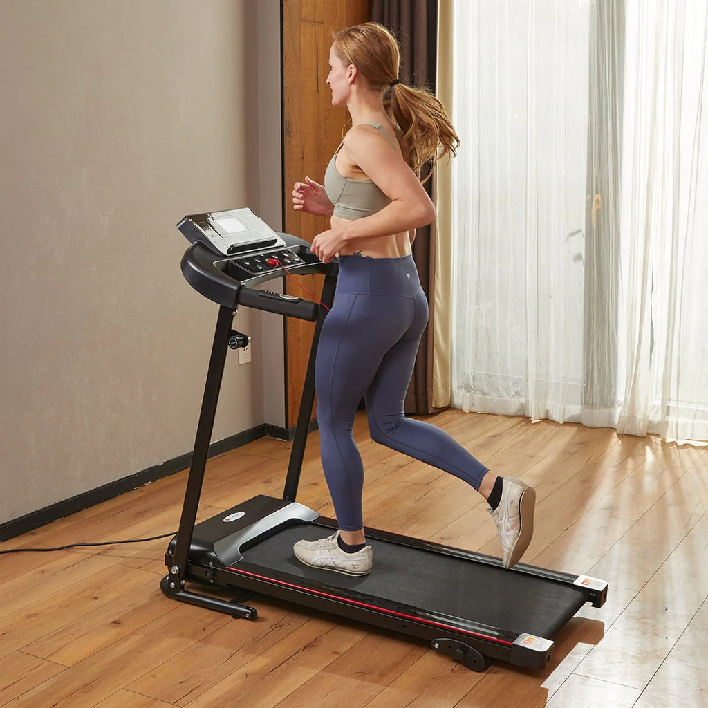 Foldable Treadmill with Incline 220lbs Black E2589