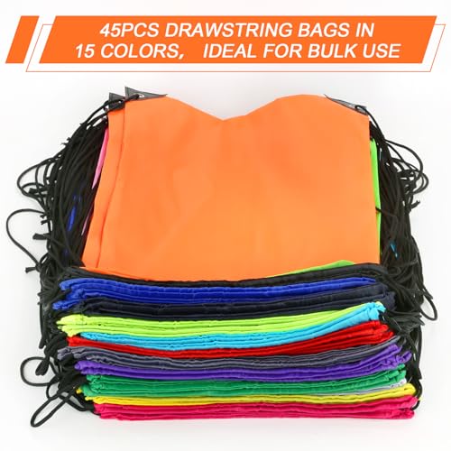 30 Pcs Nylon Drawstring Backpack E68596