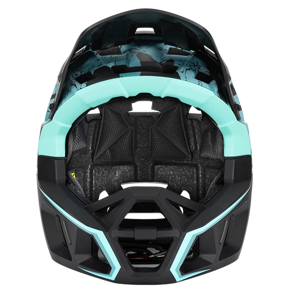 Full Face MTB Helmet with Visor, 59 61cm Head Circumference A530