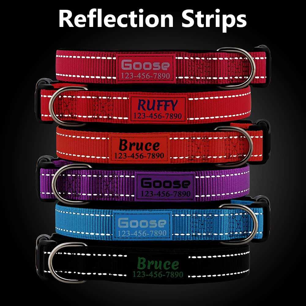 Reflective Nylon Dog Collar N7311