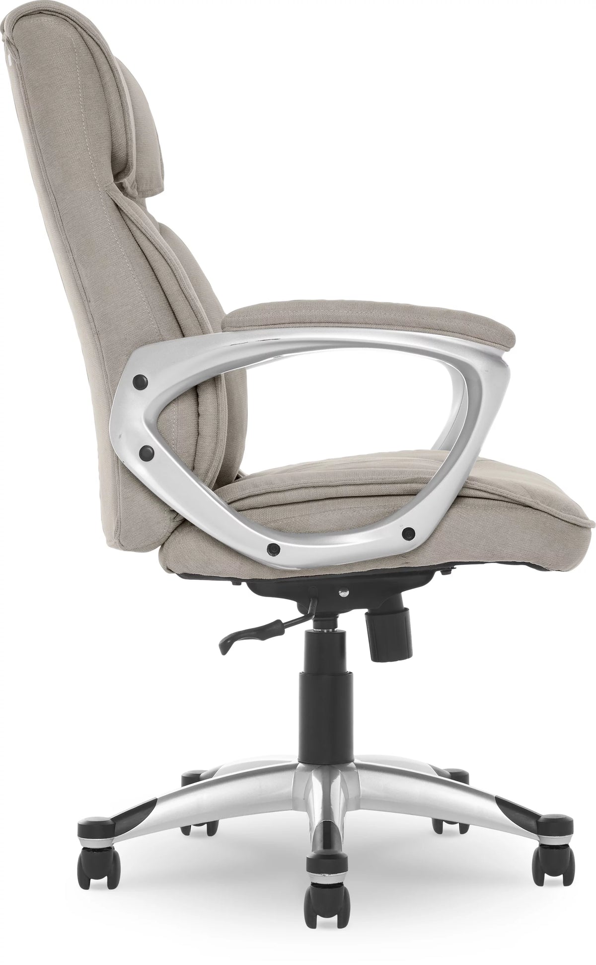 Gray Fabric High-Back Office Chair with Arms G31354