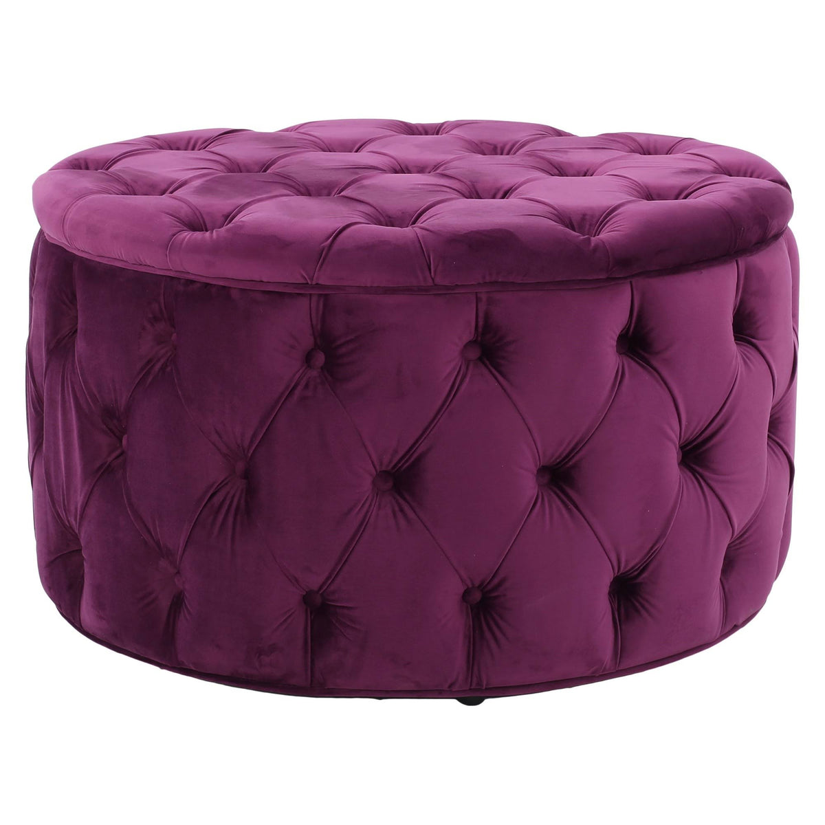 Fuchsia Round Ottoman N828