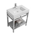 30 in. Stainless Steel Console with Acrylic Sink A228