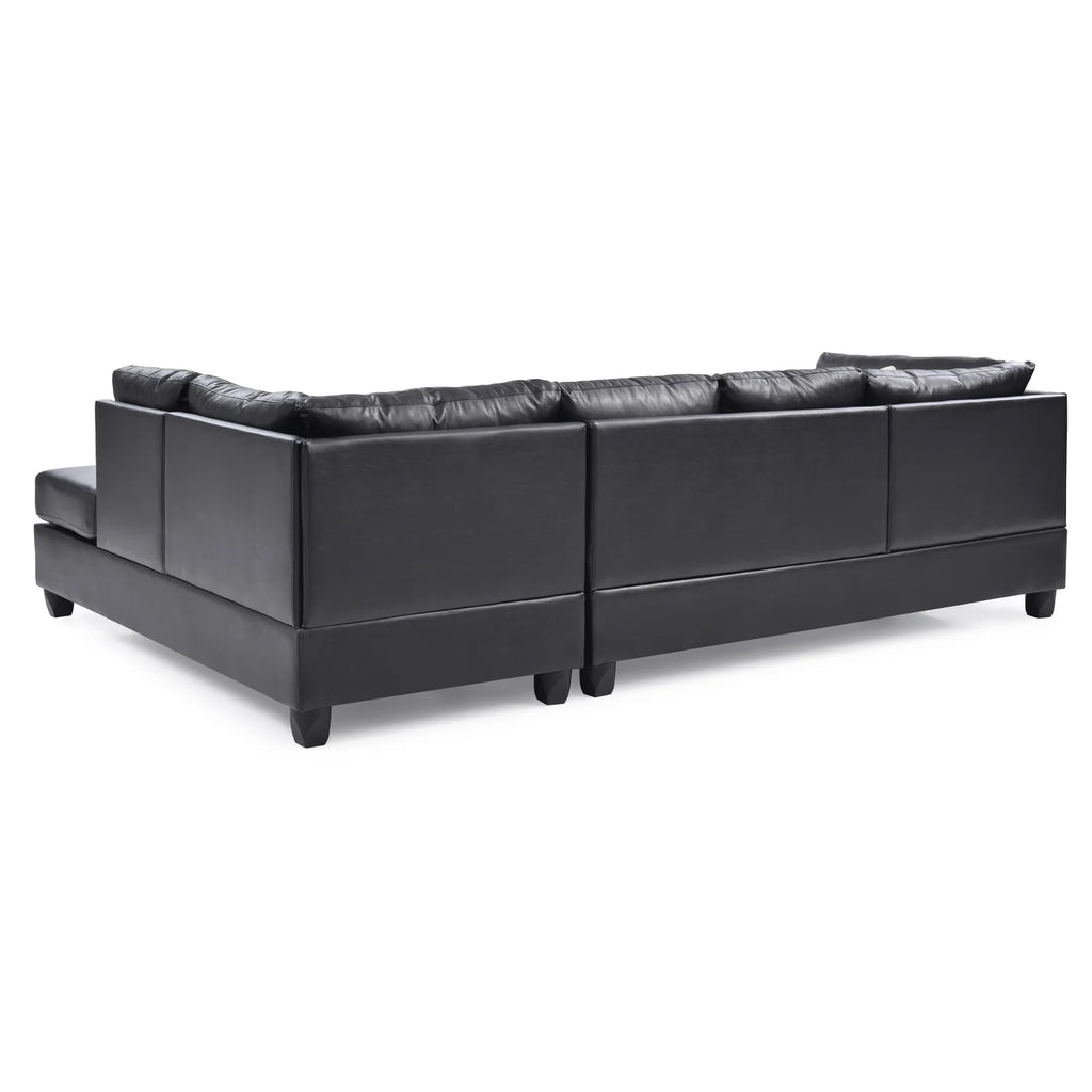 Black Sectional S1714