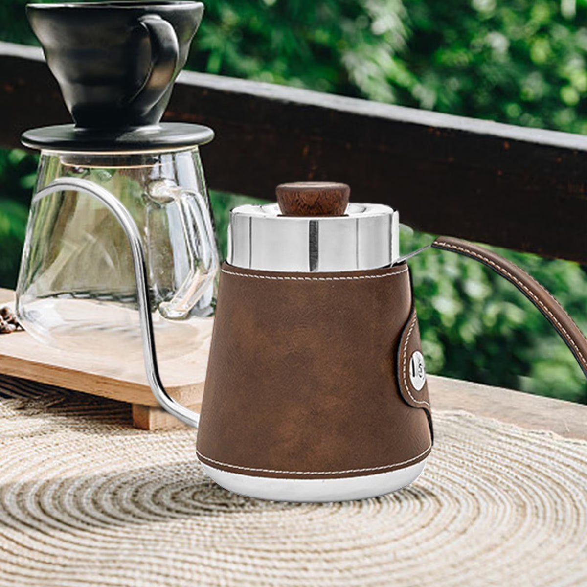 600ml Stainless Steel Gooseneck Pour over Coffee Kettle E727114