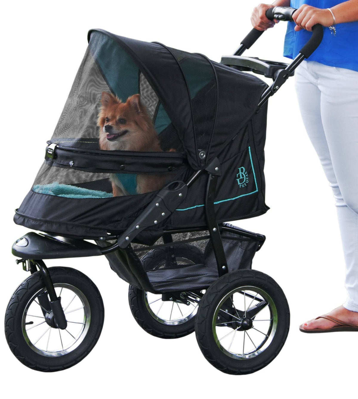 Black Pet Stroller B234580
