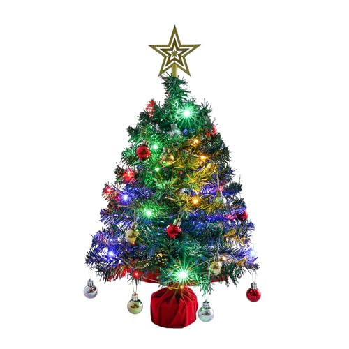 Mini Tabletop Christmas Tree with 30 LED String Lights 2ft W562807