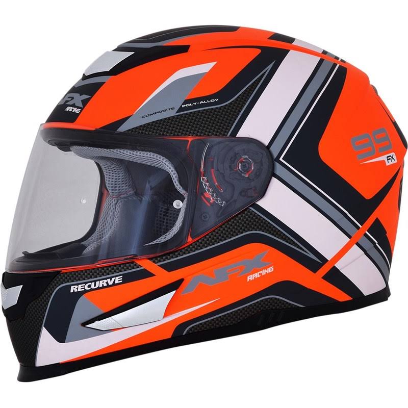 Pearl White/Blue Recurve Helmet A2606