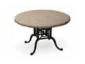 56 in. Round Table Top Cover Taupe Q2293